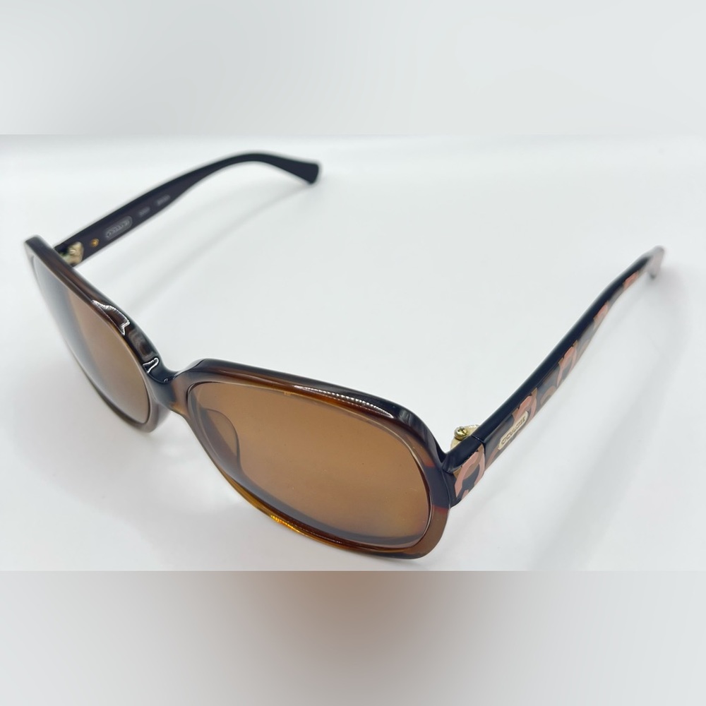 Coach S2029 Brown Oval Sunglasses Frames Only - Picture 2 of 8